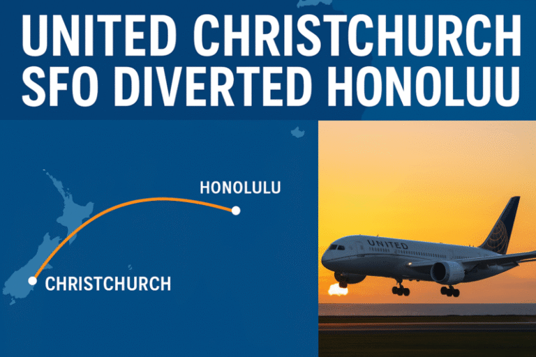 United Christchurch SFO Diverted Honolulu